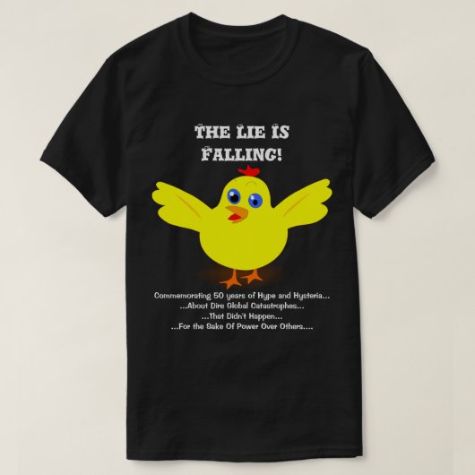 Die Lie fällt zum Gedenken an den Klimawandel T-Shirt (Design vorne)