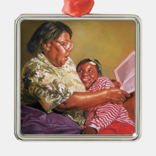 Die Liebe 1995 der Großmutter Silbernes Ornament