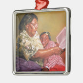 Die Liebe 1995 der Großmutter Silbernes Ornament (Links)