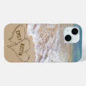 Die Liebe am Strand trägt Namen Case-Mate iPhone Hülle (Rückseite (Horizontal))