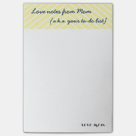 Die Liebe-Anmerkungen der Mama |, das Post-it Klebezettel