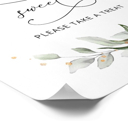 Die Liebe aus Blütengold ist süß Poster (Ecke)