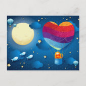 Die Liebe befindet sich auf der Luftpostkarte Postkarte (Vorderseite)