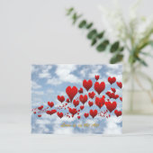 Die Liebe befindet sich auf der Luftpostkarte Postkarte (Stehend Vorderseite)