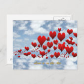 Die Liebe befindet sich auf der Luftpostkarte Postkarte (Vorne/Hinten)
