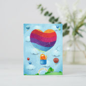 Die Liebe befindet sich auf der Luftpostkarte Postkarte (Stehend Vorderseite)