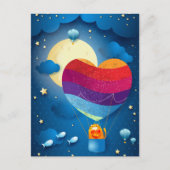 Die Liebe befindet sich auf der Luftpostkarte Postkarte (Vorderseite)