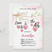 Die Liebe befindet sich im Brautparty für die Flug Einladung (Vorderseite)