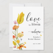 Die Liebe befindet sich in der Brautparty-Willkomm Einladung (Rückseite)