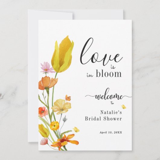 Die Liebe befindet sich in der Brautparty-Willkomm Einladung (Rückseite)