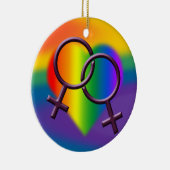 Die Liebe-Dekoration der Gay Keramikornament (Rechts)