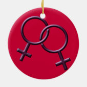 Die Liebe-Dekoration der Gay Keramikornament (Hinten)