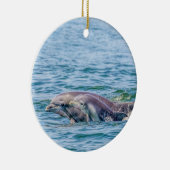 Die Liebe-Delphin der Mutter u. Baby-Verzierung Keramik Ornament (Rechts)
