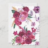 Die Liebe der Aquarellblüten befindet sich im blüh Einladung (Rückseite)