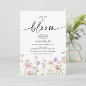 Die Liebe der bloralen Wildblumen ist im Bloom-Bra Einladung (Stehend Vorderseite)