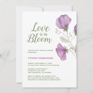 Die Liebe der Blumen im Brautparty Bloom Einladung