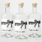 Die Liebe der einfachen trendy Modern Bow Wedding Alkoholflaschenetikett (Flaschen)