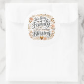 💛 Die Liebe der Familie - der Bestste Segen des L Runder Aufkleber (Tasche)