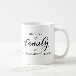 Die Liebe der Familie ist bestste der Segen-Tasse Kaffeetasse