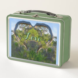 Die Liebe der Ferienkarte Natur Metall Brotdose