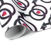 Die Liebe der gleichgeschlechtlichen Ehe ist das W Geschenkpapier (Rolleneckpunkt)