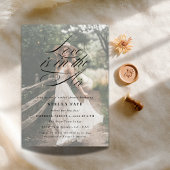 Die Liebe der Kalligraphie befindet sich im Foto d Einladung