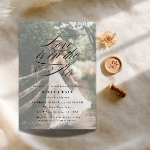 Die Liebe der Kalligraphie befindet sich im Foto d Einladung