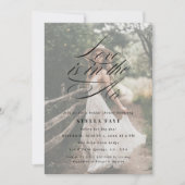 Die Liebe der Kalligraphie befindet sich im Foto d Einladung (Vorderseite)