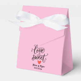 Die Liebe der Kalligraphie ist süß in hellrosa Hoc Geschenkschachtel