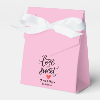 Die Liebe der Kalligraphie ist süß in hellrosa Hoc Geschenkschachtel