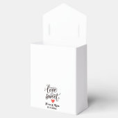 Die Liebe der Kalligraphie ist weiß. Geschenkschachtel (Geöffnet)