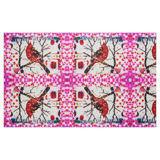 Die Liebe der Kardinal Stoff (Fat Quarter (45,7 x 55,9 cm))