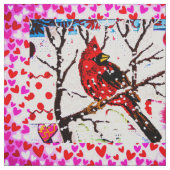 Die Liebe der Kardinal Stoff (Muster)