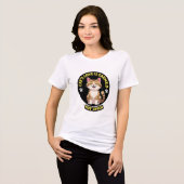 "Die Liebe der Katze wird verdient, nicht gegeben  Tri-Blend Shirt (Vorderseite voll)