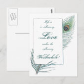 Die Liebe der Lebensreise erwies sich als Inspirat Postkarte (Vorne/Hinten)