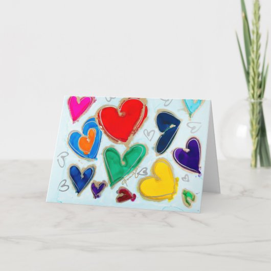 Die Liebe der Lovitude Blank Card liegt in der Luf Dankeskarte (Vorderseite)