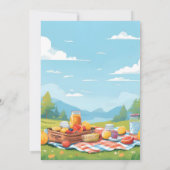 Die Liebe der Mädchen Bug Picnic Polka Dot 1. Gebu Einladung (Rückseite)