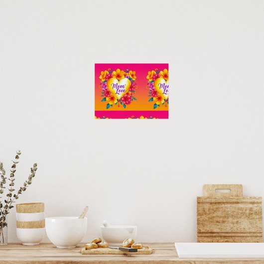 Die Liebe der Mama steigt Poster (Küche)