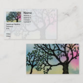 Die Liebe der Mutter - Bäume auf Pergament und Visitenkarte (Vorne/Hinten)
