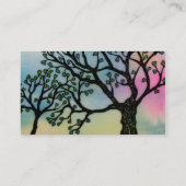 Die Liebe der Mutter - Bäume auf Pergament und Visitenkarte (Rückseite)