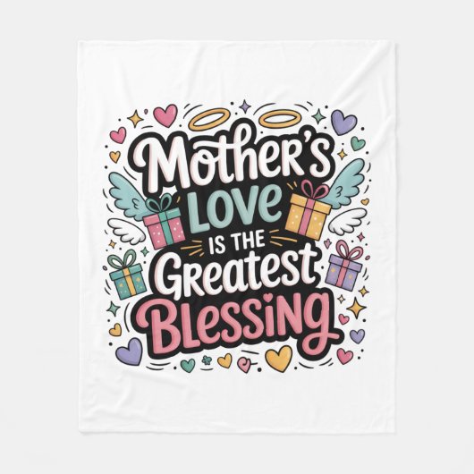 Die Liebe der Mutter ist der größte Segen Fleecedecke (Vorderseite)
