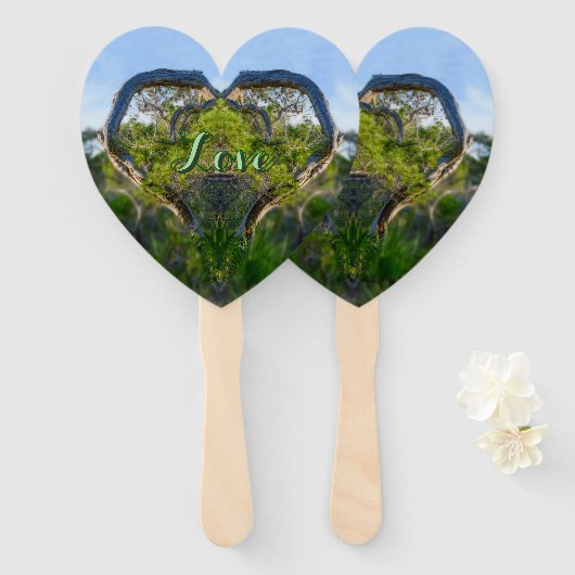 Die Liebe der Natur Fächer (Vorne und Hinten)