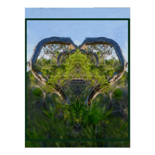 Die Liebe der Natur-Imitats ummantelt Canvas Print Poster (Vorderseite)