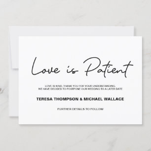 Die Liebe der Pläne ändert sich, wenn die Hochzeit Einladung