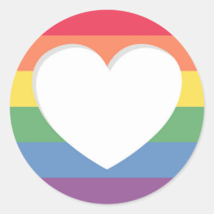 Die Liebe der Regenbogenflagge ist Liebe-Aufkleber Runder Aufkleber