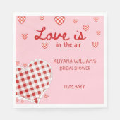 Die Liebe der Retro-Valentine befindet sich im Bra Serviette (Vorderseite)