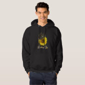Die Liebe der Sonnenblume verlassen Hoodie (Vorne ganz)