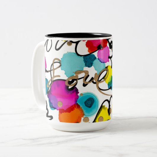 Die Liebe der Tasse umschließt Sie (Vorderseite Links)