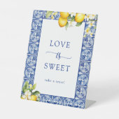 Die Liebe der Zitronenpresse ist süß Sockelschild (Vorderseite)