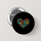 Die Liebe des Autismus-Bewusstseins Schöne süße Ka Button (Vorne & Hinten)